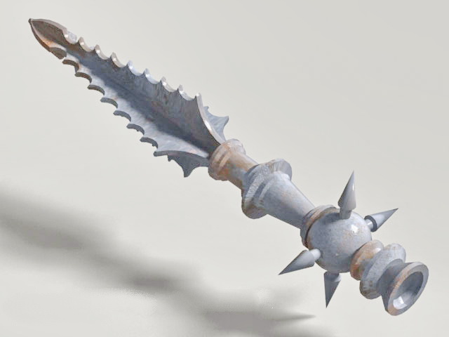 Crosshead Spear 3d rendering