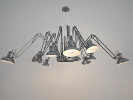 Chandelier Spider Lamp 3d model preview