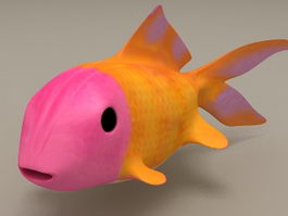 Cartoon Fish Animation 3d model preview