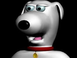 Brian Griffin Head 3d model preview