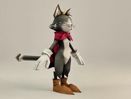 Cait Sith Final Fantasy character 3d model preview