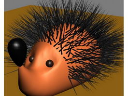 Cartoon Hedgehog 3d model preview