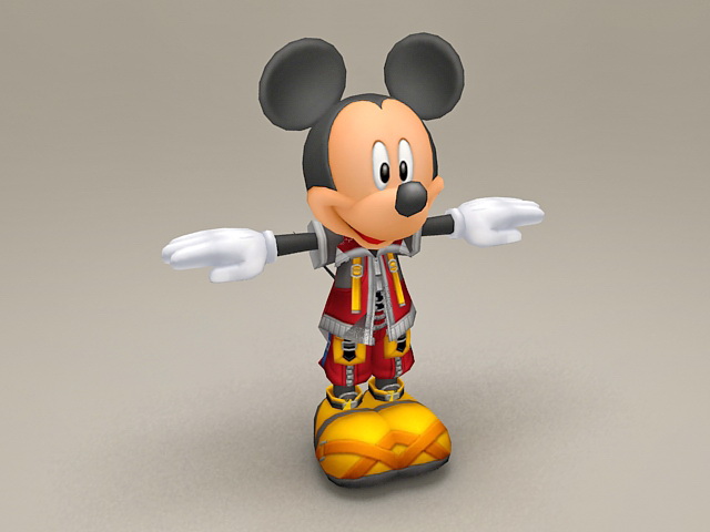 Mickey Mouse 3d rendering