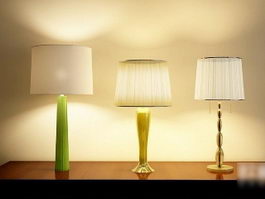 Modern Table Lamps Set 3d model preview