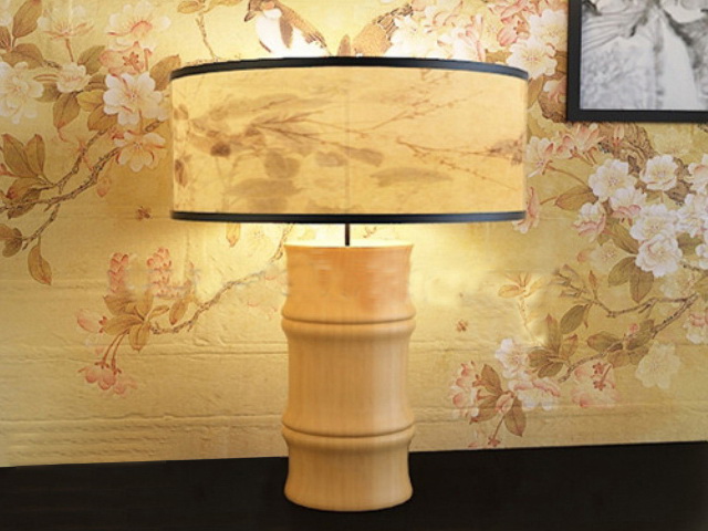 Bamboo Table Lamp 3d rendering