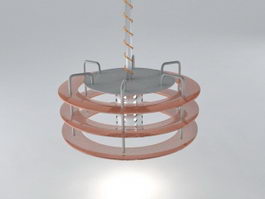Modern Industrial Pendant Light 3d model preview
