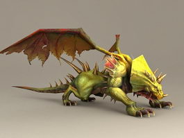 Green Dragon 3d model preview