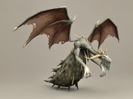 Huge Bug Dragon 3d model preview