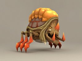 Shelled Bug Monster 3d model preview