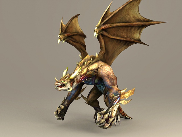 Dragon Warrior 3d rendering