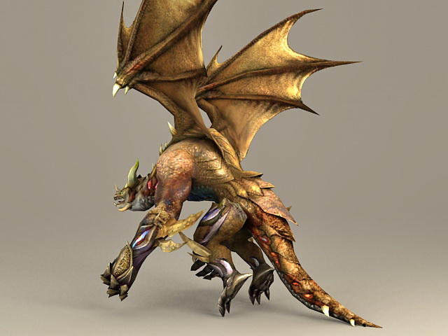 Dragon Warrior 3d rendering