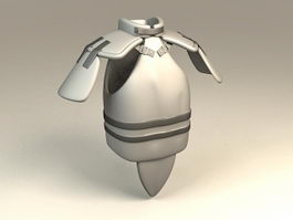 Ancient Body Armor 3d model preview