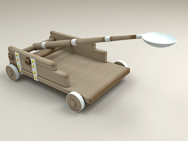 images of scale model what if medieval catapult on a modern day tank chasis