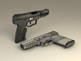 FN Five-seveN Pistol 3d model preview