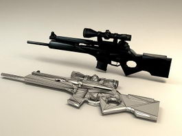 SL8 Sniper Rifle 3d model preview