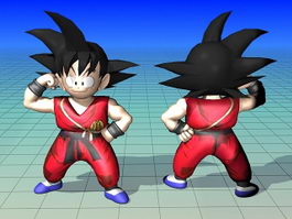 Son Goku Dragon Ball Character 3d model preview