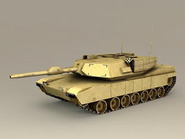 M1A1 Abrams Tank 3d model preview