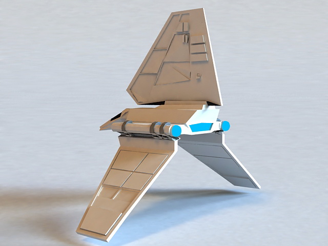 Star Wars Imperial Shuttle 3d rendering
