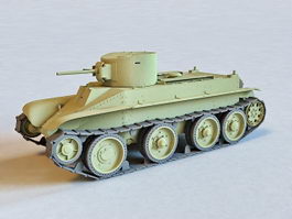 Russian BT-2 Cavalry Tank 3d model preview