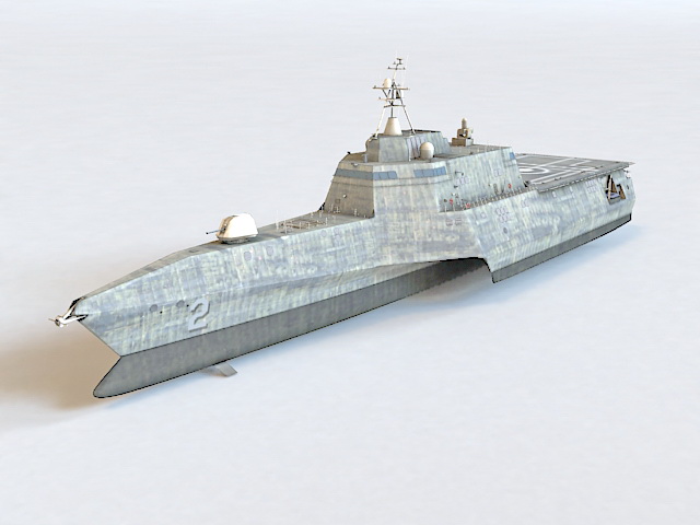 Littoral Combat Ship 3d rendering
