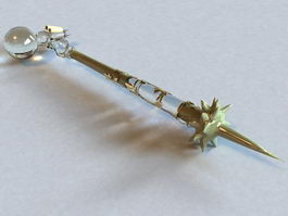 Fantasy Crystal Mace 3d preview