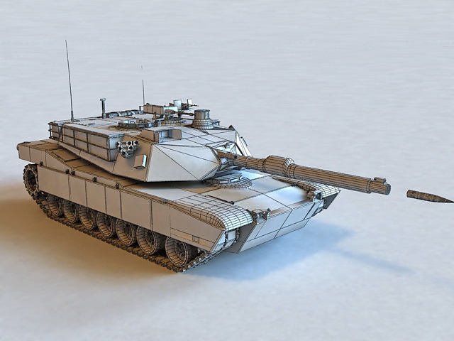 M1 Abrams Tank In Action 3d Model 3ds Maxobject Files Free Download