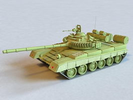 Russian T-80 Tank 3d model preview