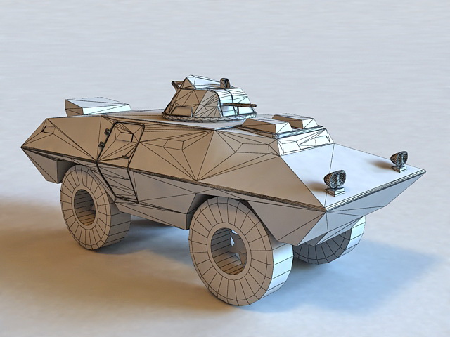 Cadillac Gage Commando Armored Vehicle 3d rendering