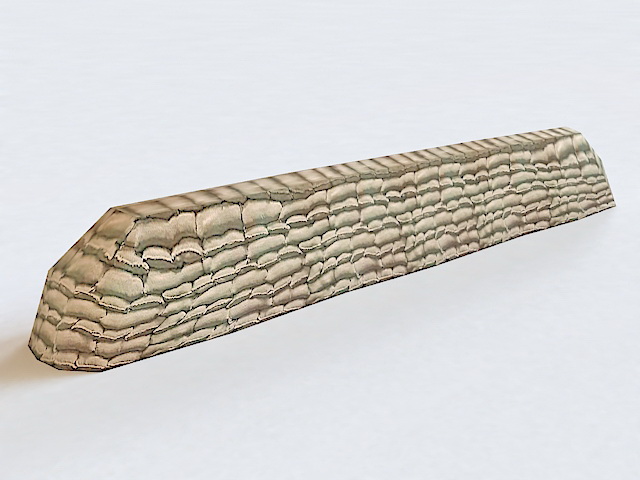 Military Wall Sandbags 3d rendering