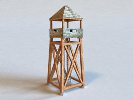 Military Guard Tower 3d model preview