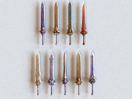 Medieval Greatsword Collection 3d preview