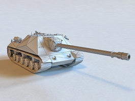 Object 704 Russian Tank 3d model preview