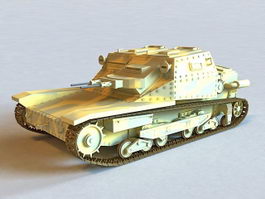 L3 35 Italian Tankette 3d model preview