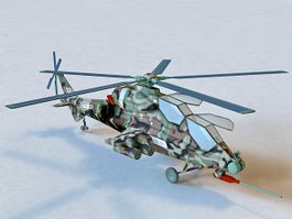 CAIC Z-10 Attack Helicopter 3d model preview