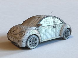 Classic VW Beetle 3d model preview