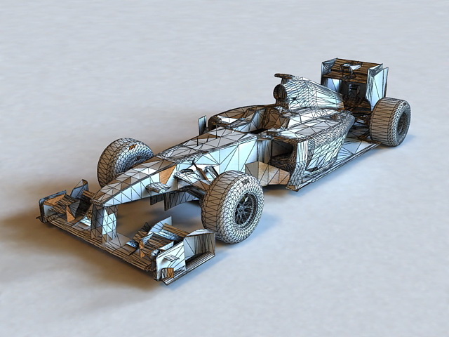 Lotus F1 Car 3d rendering