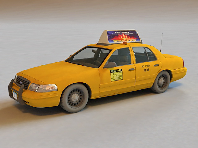 Ford Crown Victoria Taxi 3d rendering