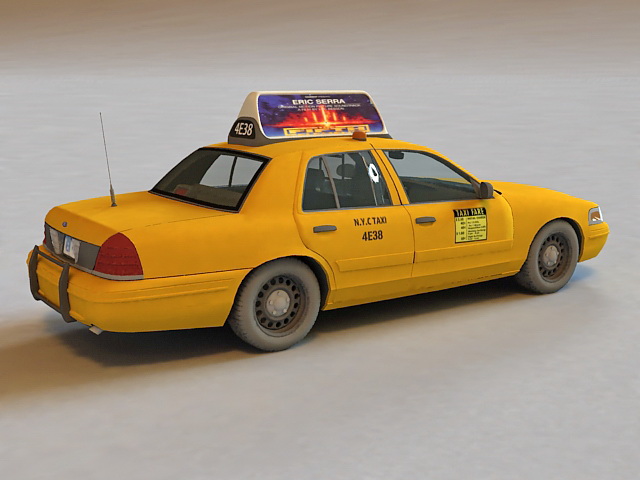 Ford Crown Victoria Taxi 3d rendering