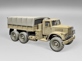 Military Kraz Truck 3d model preview