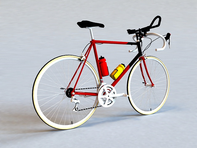 Road Racing Bicycle 3d rendering