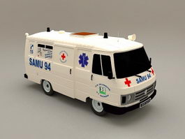 Ambulance Car 3d model preview