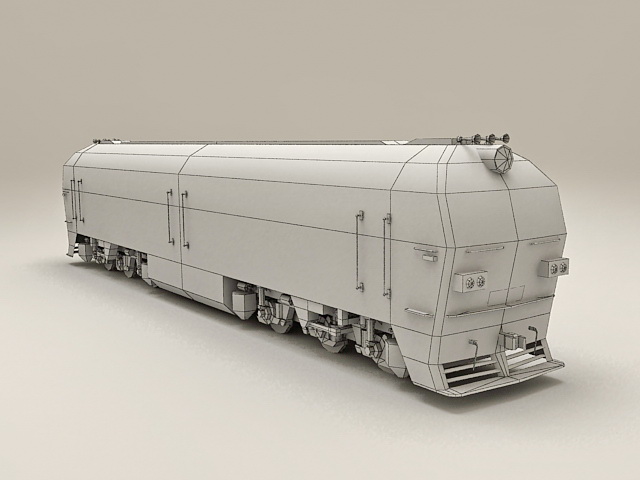 China Railway DF4D Locomotive 3d rendering