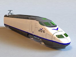 AVE Locomotive Engine 3d model preview