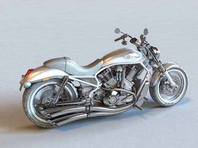 Harley-Davidson Motorcycle 3d rendering