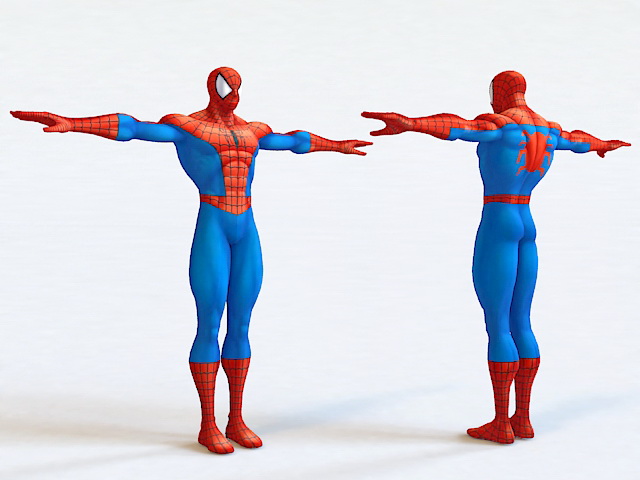 SpiderMan 3d model 3ds Max,Object files free download