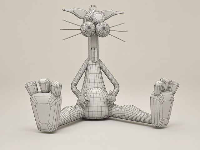 Cartoon Animal Doll 3d rendering