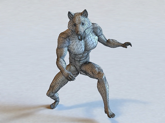 Mythical Creatures Werewolf 3d model 3D Studio,3ds Max,Autodesk FBX ...