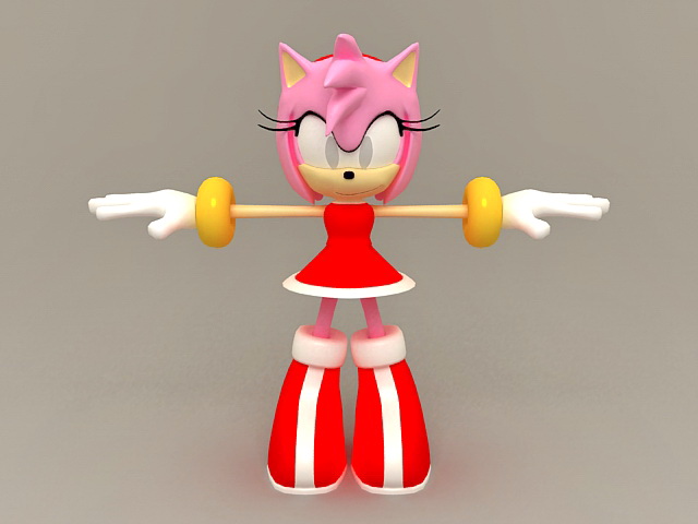 Sonic e Amy Rose Modelo 3D - TurboSquid 1085207