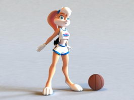 Lola Bunny Looney Tunes character 3d preview