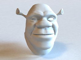 Shrek Head 3d model preview